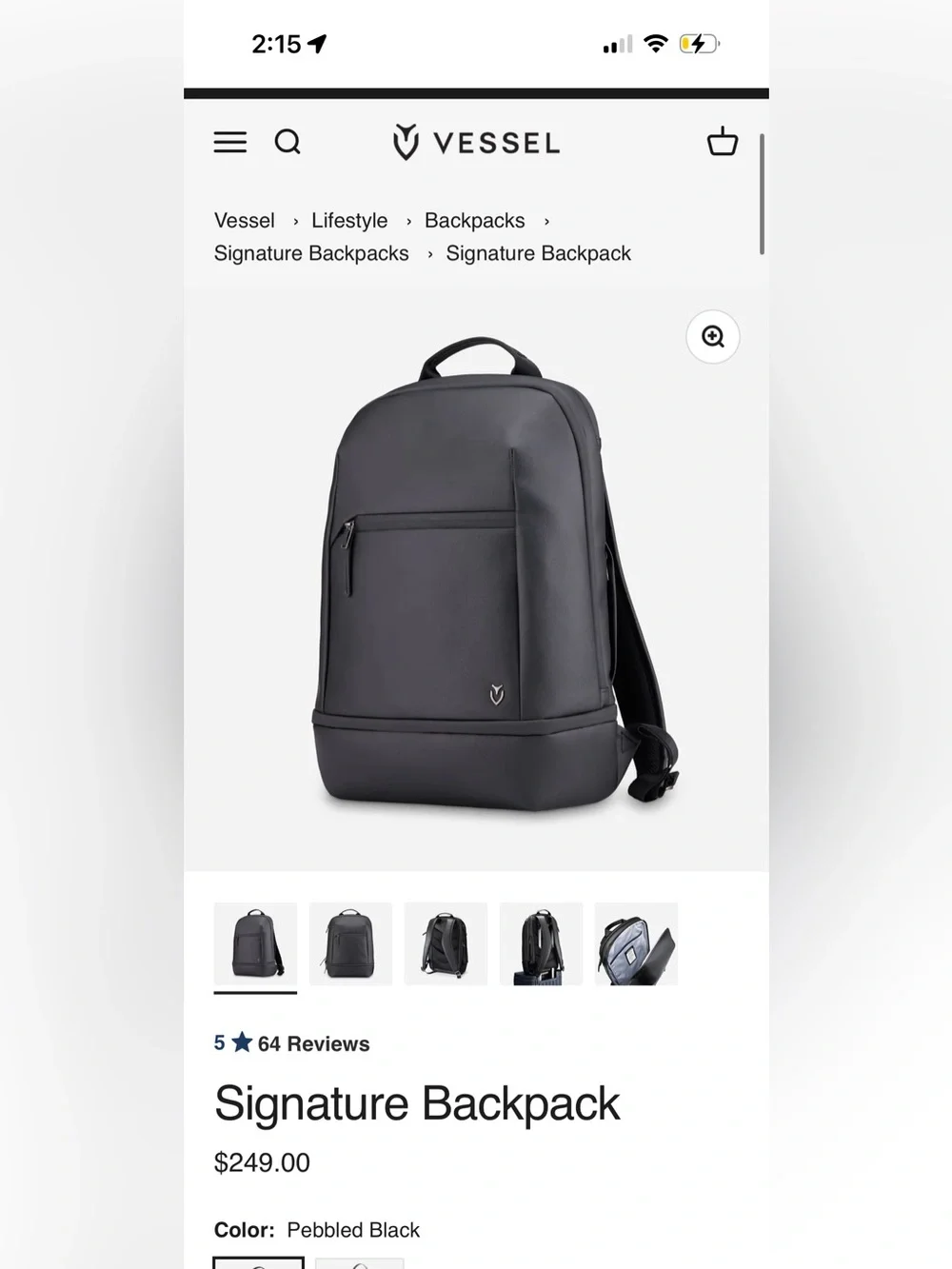 Vessel Exclusive NFL x Fanatics Customized Vessel Signature Backpac
